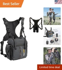 Binoculars Harness, Bino Chest Pack with Rangefinder Pouch, Binoculars Bags M...