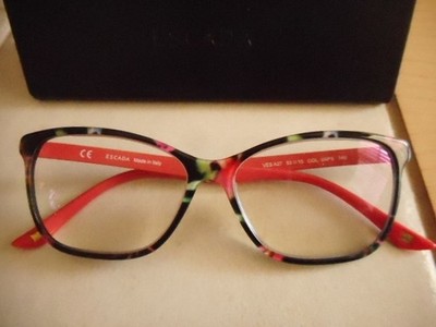 Escada VES A27 Italy Colorful Eyeglass Frames ONLY 53-15-140, Case