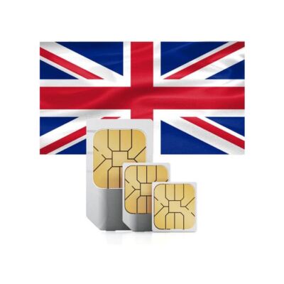 SIM Karte für England UK / 10 GB /60 GB + Anrufe innerhalb der EU für 1 Monat