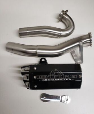 Empire Industries Black Hybrid Full System Exhaust Pipe Honda TRX 450 2006+