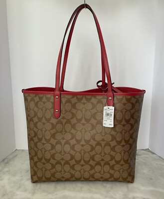 NWT Coach Ms. PAC-MAN Reversible Tote and Key Chain | eBay