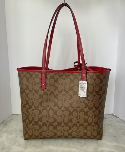 NWT Coach Ms. PAC-MAN Reversible Tote and Key Chain - Picture 2 of 8