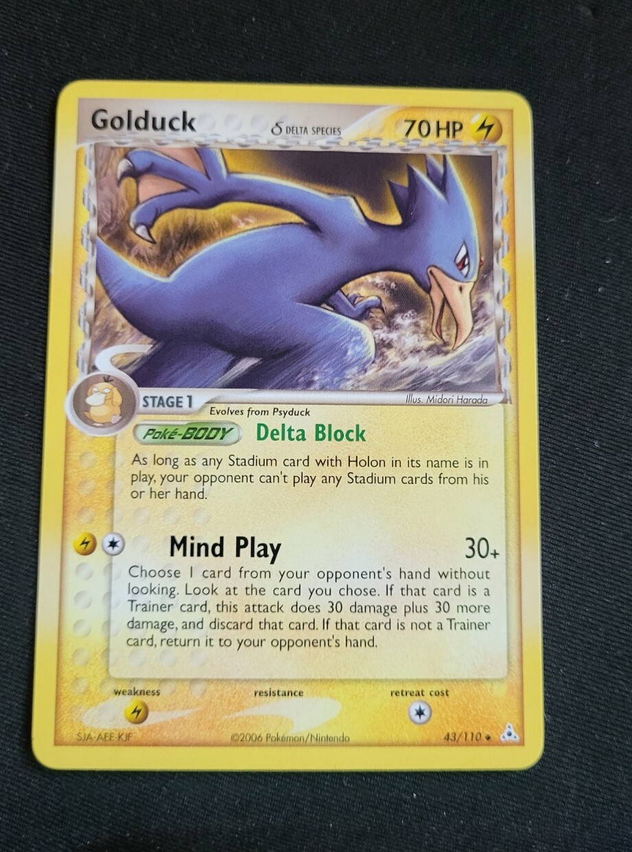 Golduck Delta Species 43/110 EX Holon Phantoms 2006 Nintendo NM