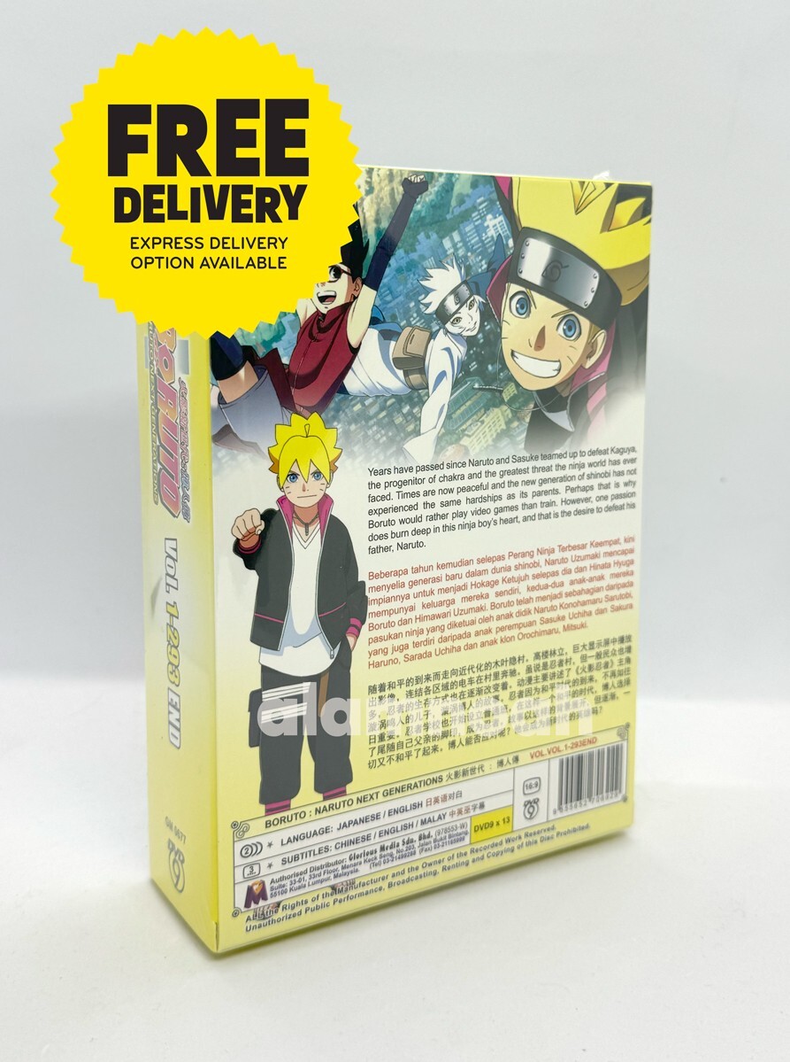 DVD Anime Boruto: Naruto Next Generations Vol. 1-293 English