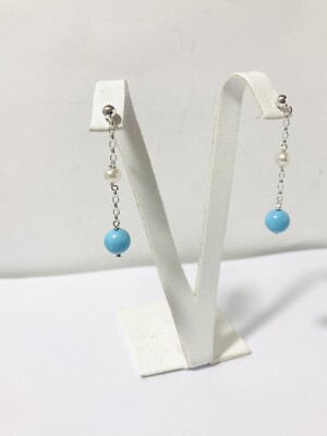 ORECCHINI ARGENTO DORATO DONNA MILUNA LE PERLE