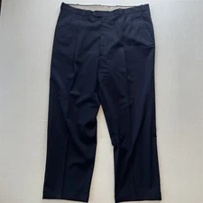 JB Britches 40x30 Navy Blue USA Made 100% Wool Pleated Cuffed Mens Dress Pants
