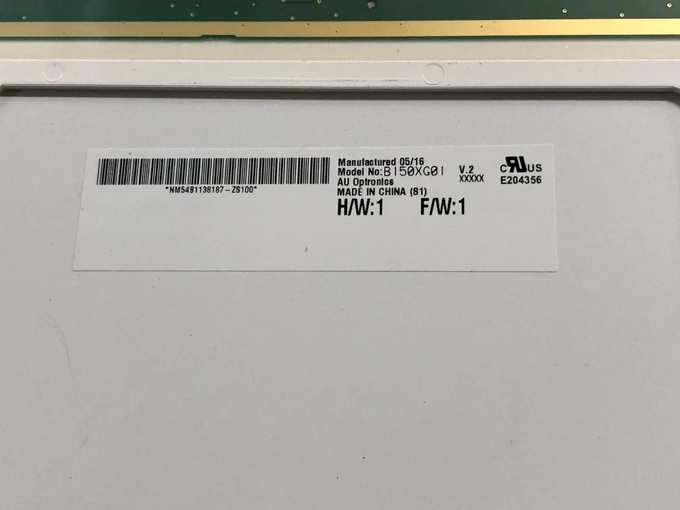 ✔️AU Optronics LCD Screen 15" B150XG01 V.2 (H/W:1) (F/W:1) - Image 3 of 4