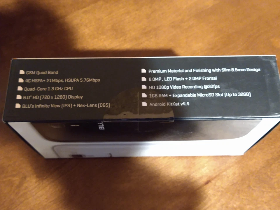 ¡NUEVO EN CAJA! Sin abrir Blanco BLU Studio 6.0 HD D651u - GSM Desbloqueado de fábrica - Doble SIM Foto 2 de 2