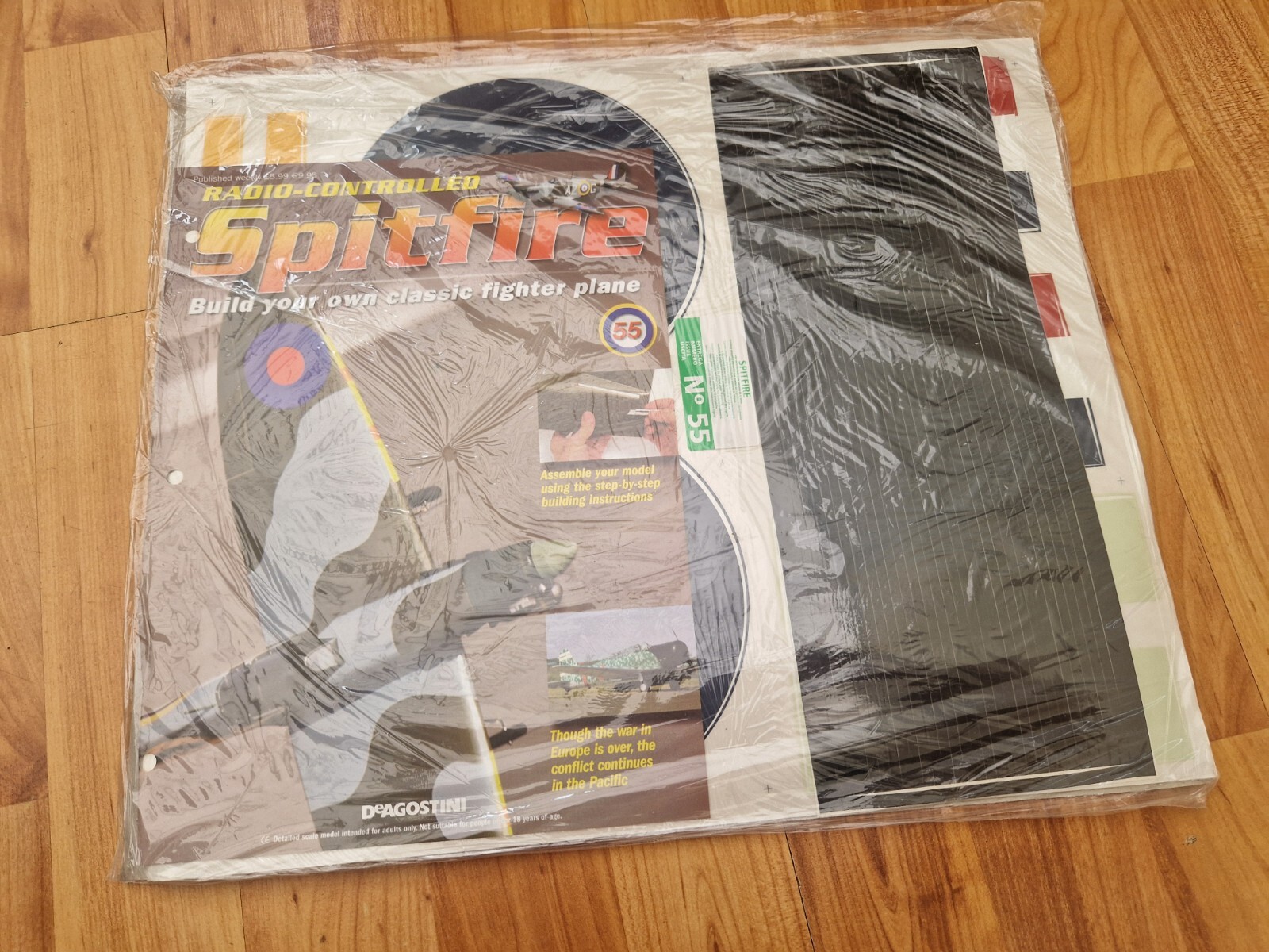 1/10 DEAGOSTINI ISSUE 55 BUILD YOUR OWN RC RADIO CONTROLLED SPITFIRE MODEL PLANE