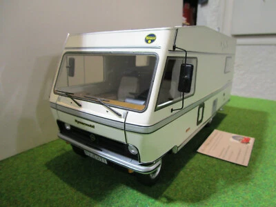 OPEL HYMERMOBIL 581 BS 1/18 SCHUCO 450007900 voiture miniature camping car coll. - Photo 1/4