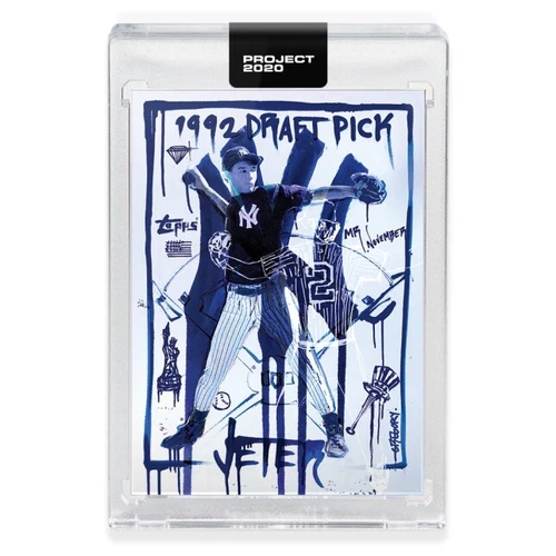 Topps Project 2020 Card #93 DEREK JETER RC Yankees 1993 by Gregory Siff W/ Box