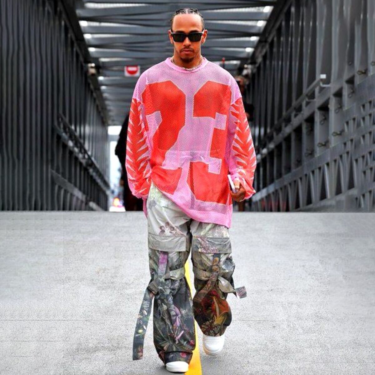 DRIES VAN NOTEN Hegland Oversized Mesh Jersey T-Shirt from F DRIES VAN NOTEN Hegland Oversized Mesh Jersey T-Shirt from F