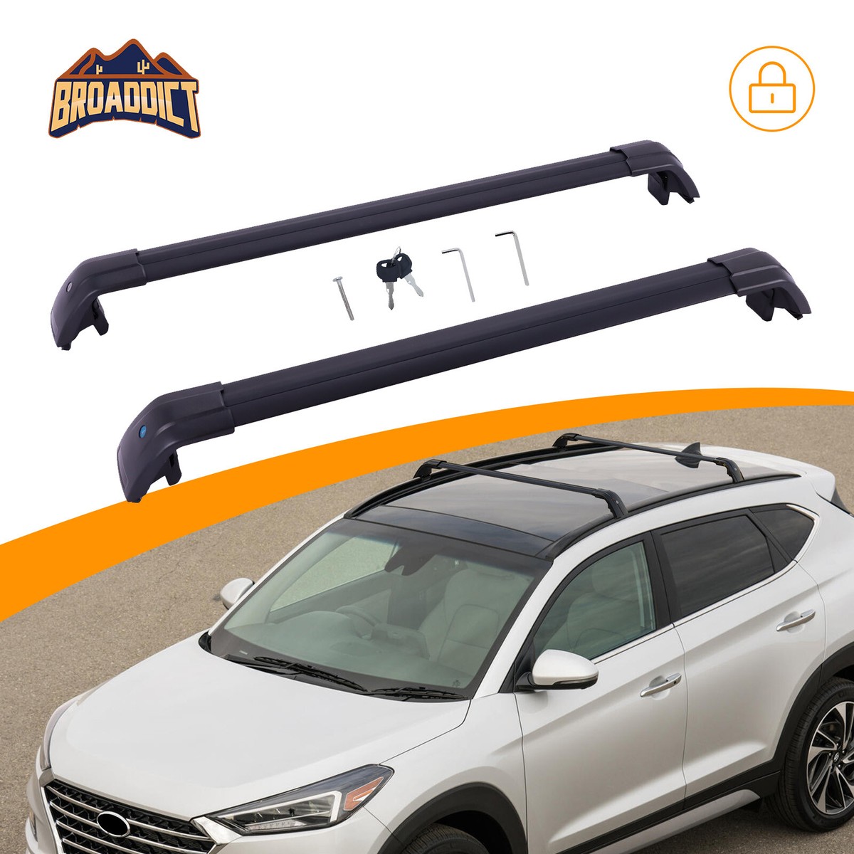 Roof Rack Cross Bars For Hyundai Tucson 2016-2021 Roof Rack Rail