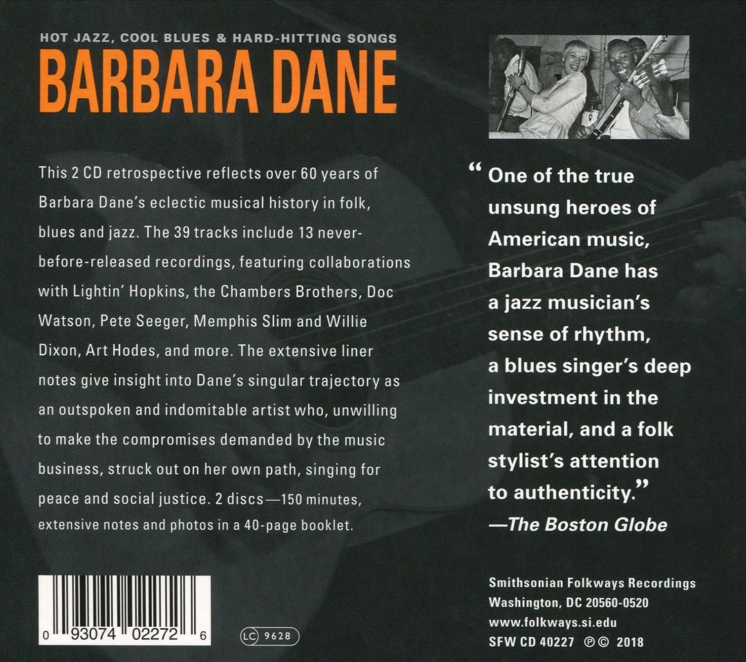 BARBARA DANE - HOT JAZZ COOL BLUES & HARD-HITTING SONGS