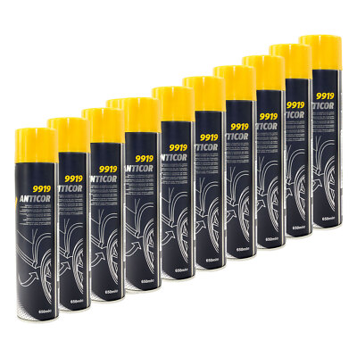 Unterbodenschutz Steinschlag Spray 10 X 650 ml MANNOL 9919 Hohlraum Versiegelung