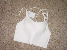 Lululemon Like a Cloud Long Line White Bra B/C LW2CSIS NWT'S Size 2