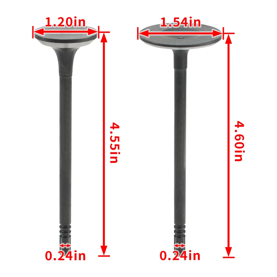 Kit de 12 válvulas de admisión y escape para RAM PROMASTER 1500 2014-2021, 2500 3500 3,6 V Foto 2 de 4