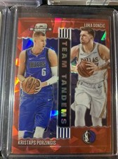 ‘20-‘21 Contenders Optic Luka Doncic Kristaps Porzingis Team Tandem Red Ice