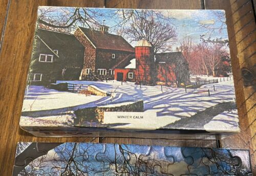 Puzzle in miniatura vintage Tuco "Winter Calm" 75+ pezzi completo - Foto 3 di 5