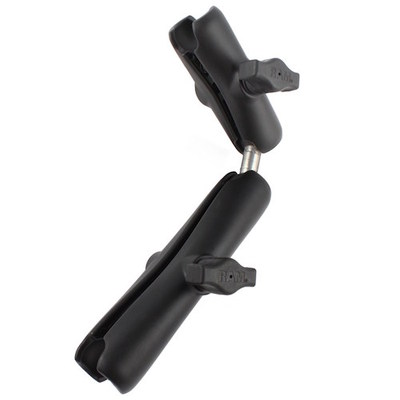 RAM Mount Aluminum Standard and Long Socket Arm with 1 inch Double Ball Adapter