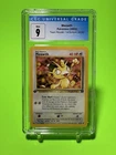 CGC 9 Meowth 1st Edition Team Rocket 62/82 Pokemon Mint