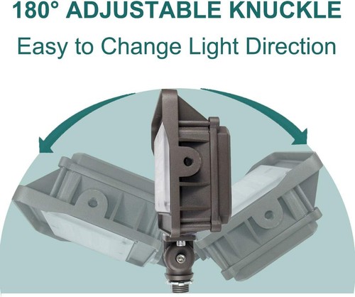 50 Watt LED Flood Light, IP65 Waterproof Lighting, 1/2" Adjustable Knuckle Mount - Picture 4 of 14