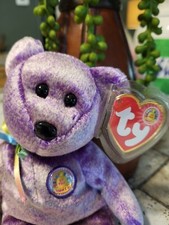 Vintage Ty Beanie Babies BBOM Dreamer Bear Of The Month 2003 Mint All Tags Look
