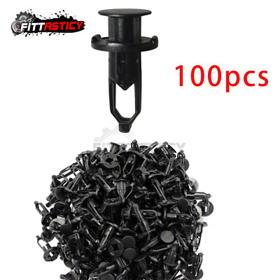 100X For Toyota 52161-16010 Rear Bumper Retainer Plastic Rivet Fastener