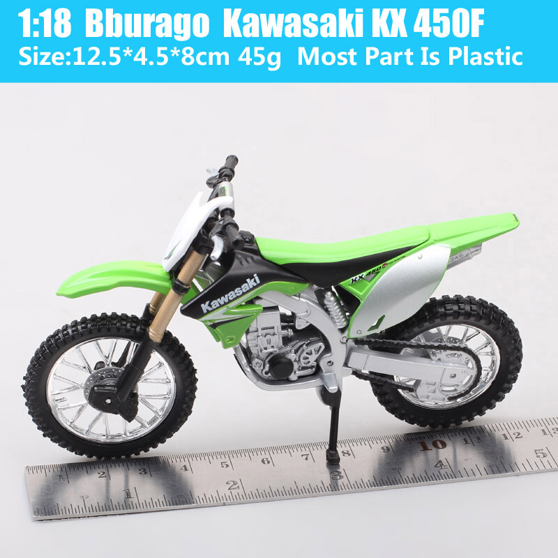 Modélisme Moto Cross Statique New Ray Kawasaki KX450 #319 M.Prugnières - Échelle 1/12, Neuf En Boîte