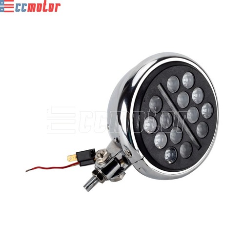5.75" LED Headlight White DRL For Harley-Davidson Dyna Sportster 883 1200 Iron - Picture 4 of 12