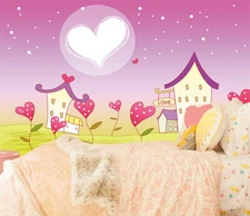 3D Love House 19147NA Wallpaper Wall Murals Removable Wallpaper Fay