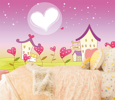 3D Love House 19147NA Wallpaper Wall Murals Removable Wallpaper Fay