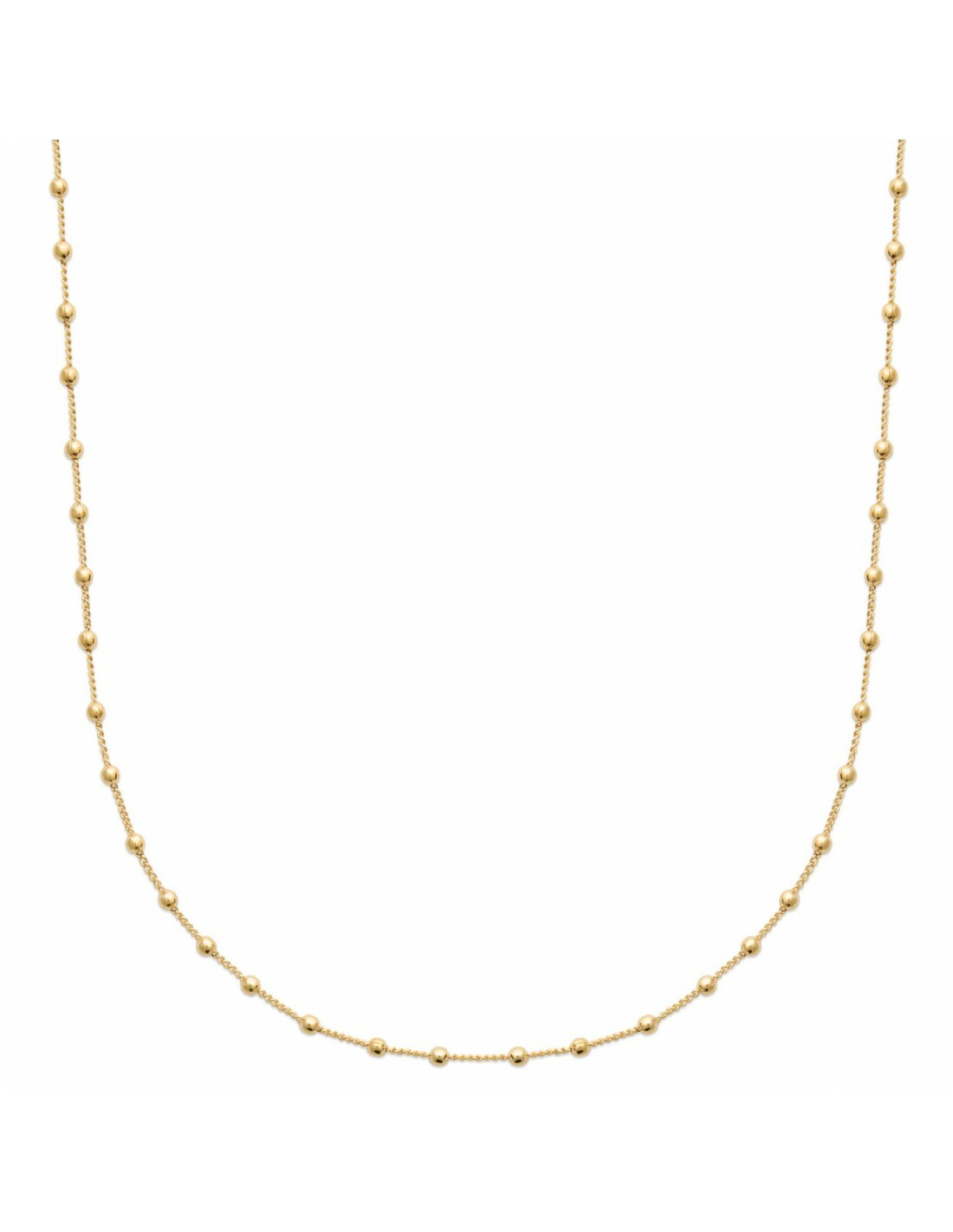 Collier DOROTHY en plaqué or pendentif femme chaîne ajustable fine