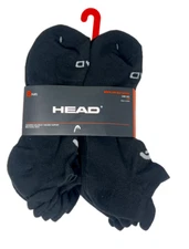 HEAD MEN'S LOW CUT BACK TAB 8 PAIRS SOCKS SIZE 7-12