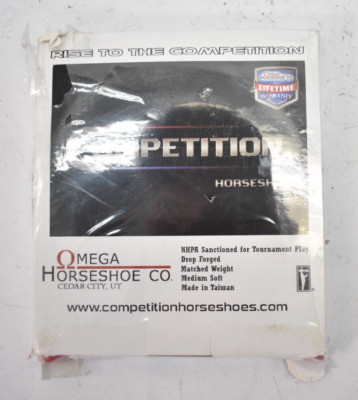 Competition Horseshoes Tournament Pitching Horseshoes League Play 1 Pair Red