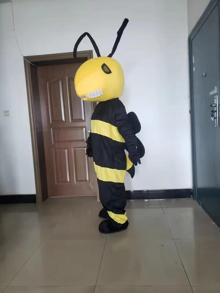 Abeja Avispón Mascota Disfraz Traje Juegos con disfraces Fiesta Juego Vestido Conjunto Halloween Foto 2 de 3
