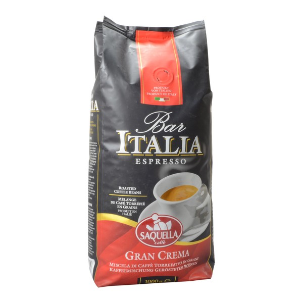 (18,90€/Kg) Saquella Bar Italia Gran Crema 1000G Espresso Bohne FüR Vollautomat-image