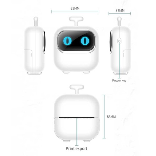 Mini Pocket Printer Portable Thermal Instant Photo Printing Label Maker T4C1 - Picture 10 of 11