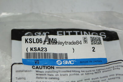 2PCS New SMC KSL06-M6 Union Elbow Rotary One-touch Fitting #WD1