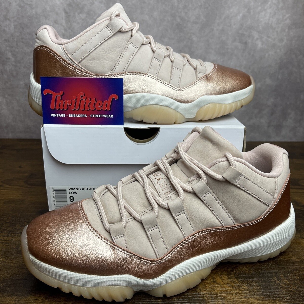 jordan 11 retro low rose gold womens stores
