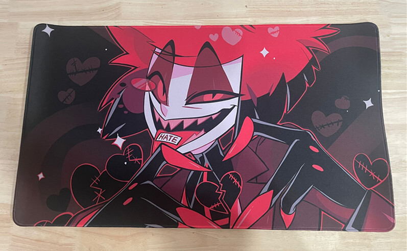 Hazbin Hotel Alastor Lucifer Game Desk Mouse Mat Mouse Pad Mat Pad