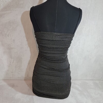 strapless open back dress Alaska Strapless Mini Dress Blue