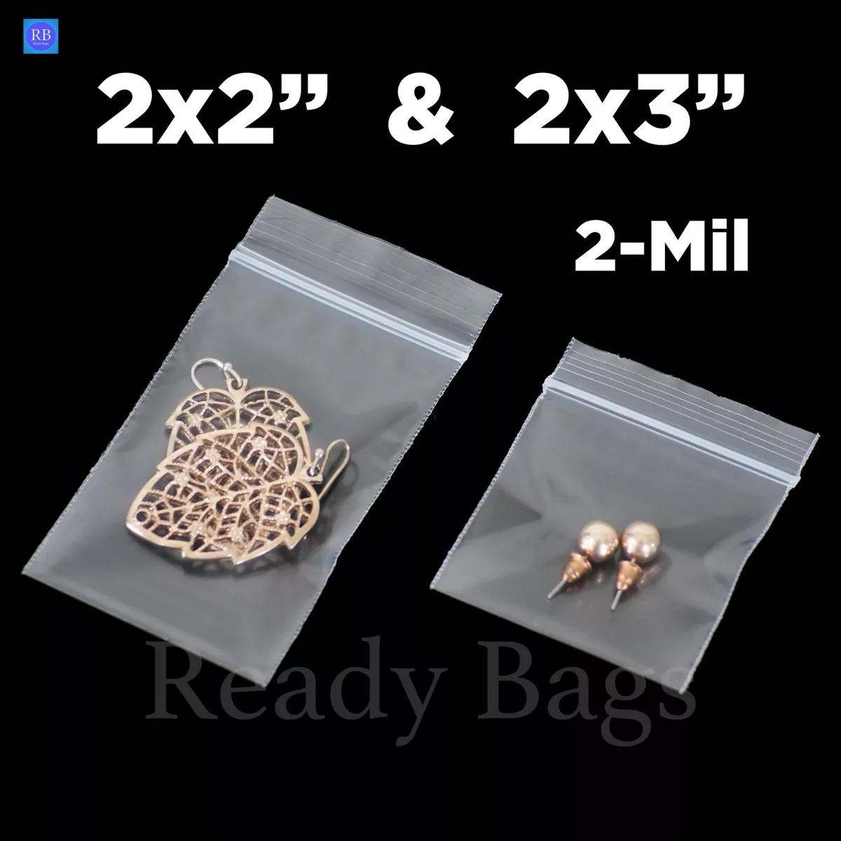 2''x 3'', (Pack of 100) Small Clear Poly Zipper Bags 2 Mil Reclosable  Zipper Lock Storage Plastic Bag for Jewelry, Candy | Zipper bags, Small  plastic bags, Plastic bag