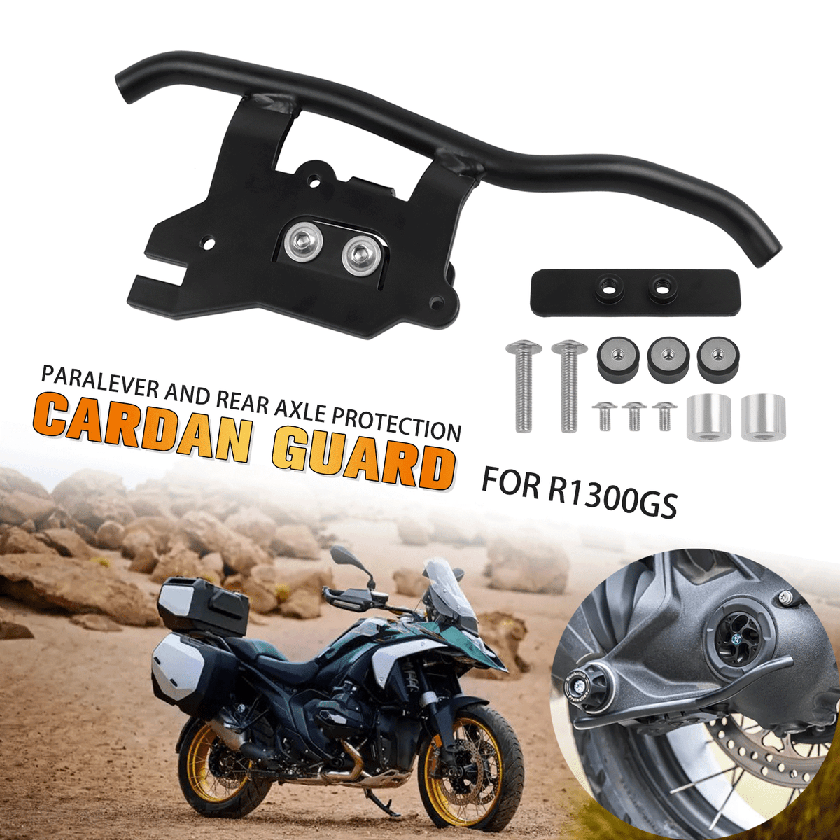 Cardan Protection Bar And Rear Axle Protection For BMW R1300GS 2023-2025 ADV