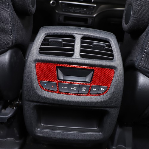 Red Carbon Fiber Rear Vent Button Decoration Frame For Honda Pilot 2015-2019 - Picture 5 of 11