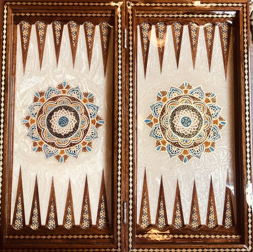 Luxury Persian Khatam Backgammon HANDMADE Wooden and cover, Best For Ever. - Picture 3 of 9