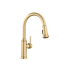 Blanco Empressa 1.5 GPM Single Hole Pull Down Kitchen Faucet - 442980 - Gold