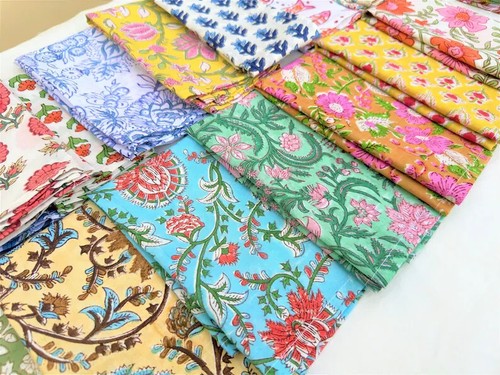 Indian Fabric Scraps - Soft Fabric By Meter, Sewing, Crafting, Upholstery - Picture 2 of 5