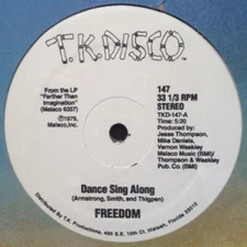 FREEDOM Dance Sing Along/Get Up And Dance 12" NEW VINYL T.K. Disco 