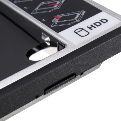 SATA 2nd HD Hard Drive Caddy Tray For Lenovo ThinkPad T500 W500 T410 T410s 9.5mm - Afbeelding 8 van 10